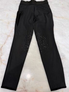 LADIES RG ITALY ELASTIC BAND LEGGINGS | HIGH RISE | KNEE GRIP | BLACK
